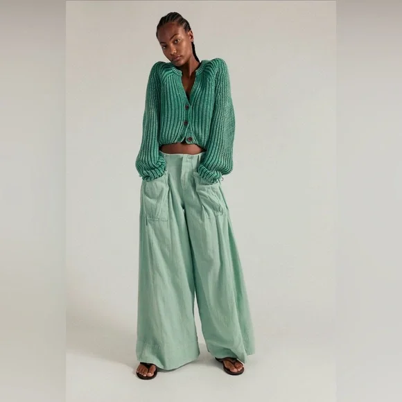 FREE PEOPLE Miss You Most Wide-Leg Pants - Picture 1 of 15